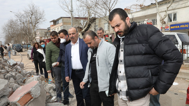 Başkan Türkyılmaz deprem bölgesinde