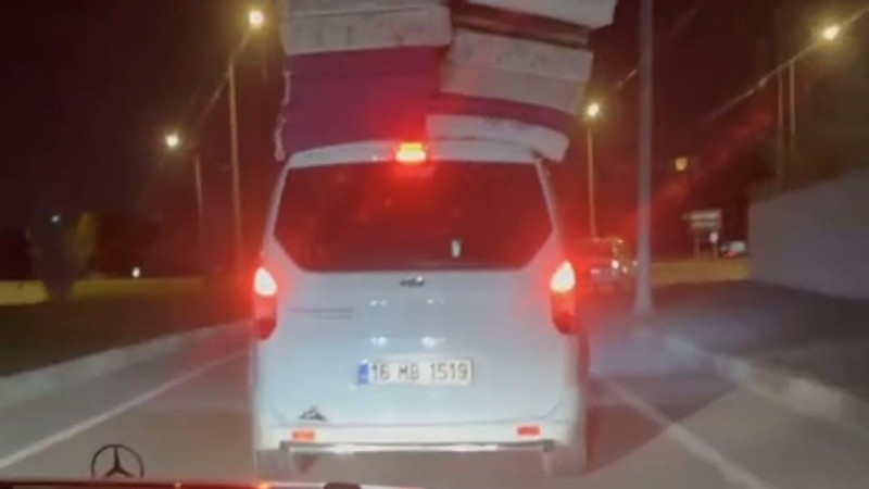 Bursa'da trafikte böyle tehlike saçtı