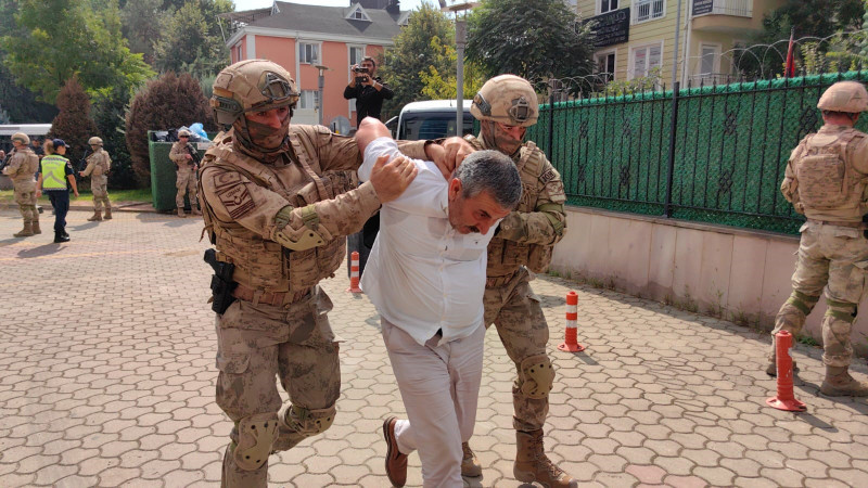 Terkinler çetesi üyeleri adliyeye böyle getirildi