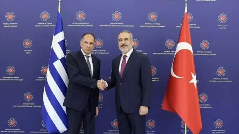 Yunan Dışişleri Bakanı Ankara'da: Hakan Fidan'la görüştü