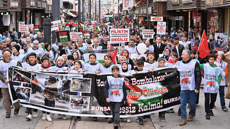 Bursa’nın çocukları Filistin için tek yürek