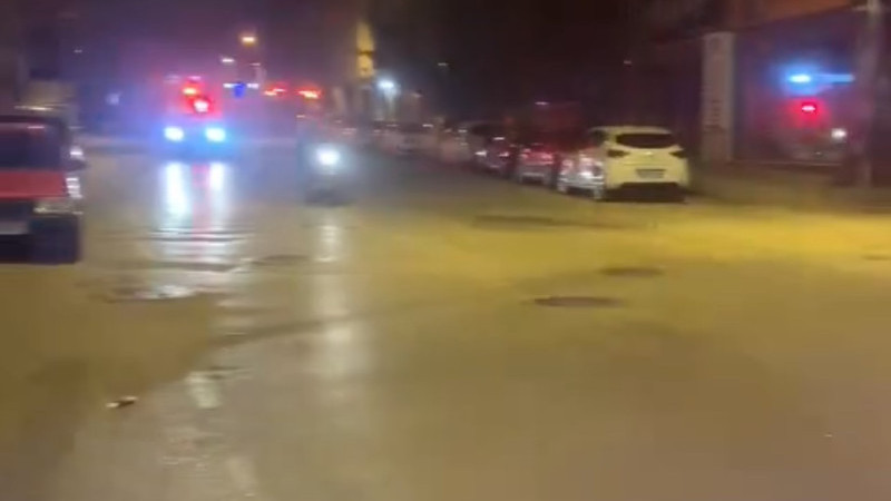 Bursa'da polis ile motosiklet kovalamacası kamerada