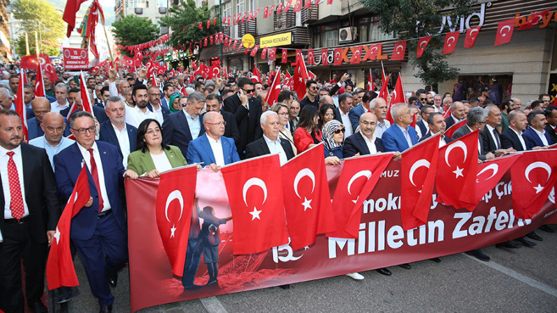 15 Temmuz Bursa’da törenlerle anıldı