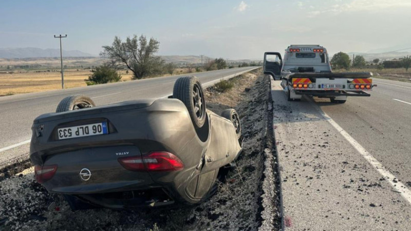 Burdur-Fethiye karayolunda otomobil takla attı: 5 yaralı