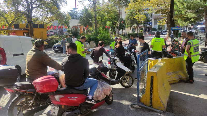 Bursa'da motosikletlere sıkı denetim