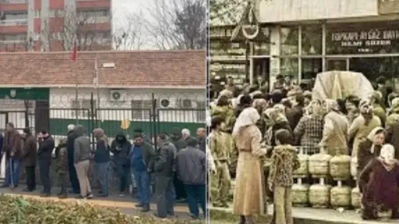 İki fotoğraf arasında 50 yıl var! Kuyruğun nedeni ise benzer...