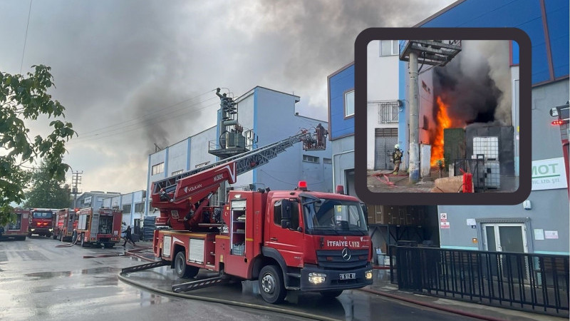 Bursa'da korkutan yangın!
