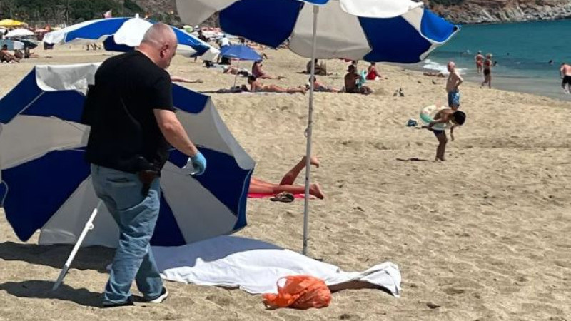 Sahilde güneşlenen Alman turist öldü