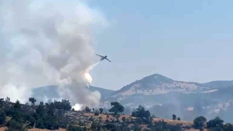Alevlere peş peşe havadan müdahale