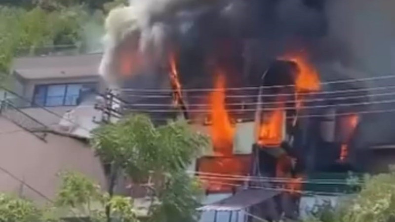 Bursa'da korkutan yangın
