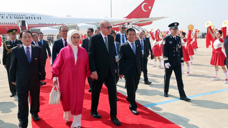 Cumhurbaşkanı Erdoğan, Şanghay zirvesi için Çin'e gitti!