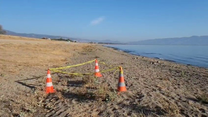 Bursa İznik Gölü kıyısında el bombası paniği