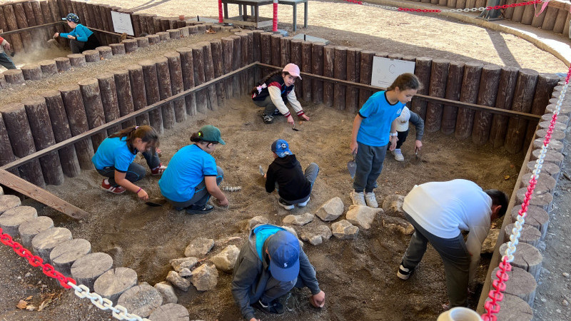 Aktopraklık Arkeopark’ta geçmişe yolculuk: Öğrenciler arkeolojiyle tanışıyor