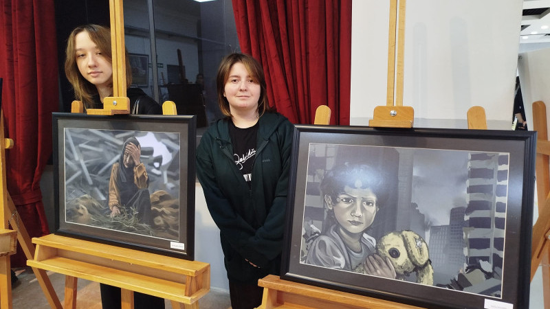 Genç sanatçılardan Filistinli çocuklara anlamlı destek