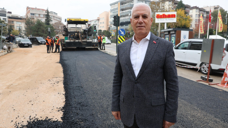 Tuna Caddesi’ne Büyükşehir dokunuşu: Asfaltlama başladı