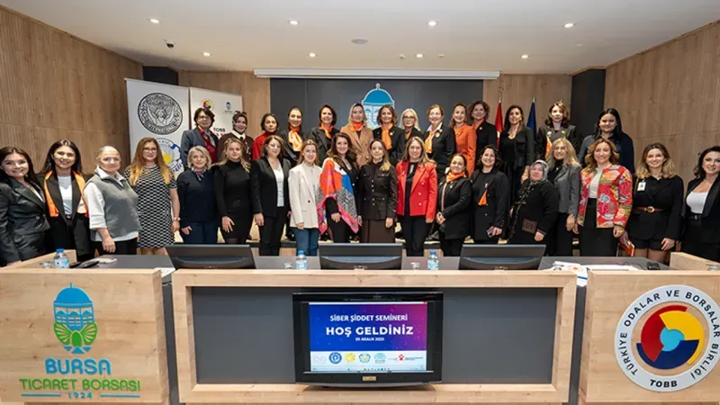 Bursa'da kadın girişimcilerden siber şiddet ve farkındalık semineri
